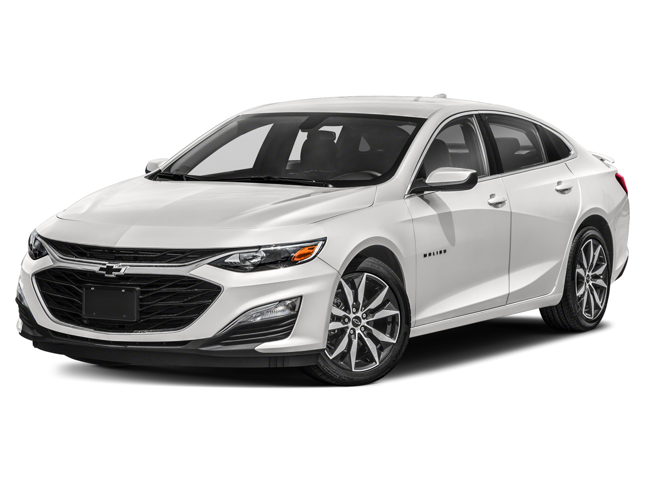 2023 Chevrolet Malibu RS in Radiant Red — front three-quarter view