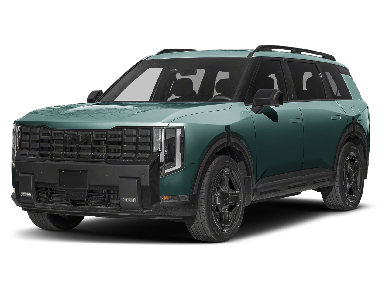 2027 Kia Telluride Hybrid X-Line SX in Glacial White Pearl — front three-quarter view