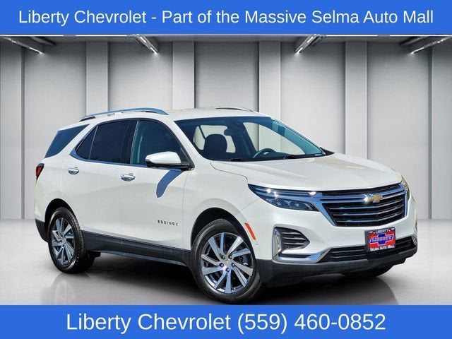 2023 Chevrolet Equinox Premier in Iridescent Pearl Tricoat — front three-quarter view