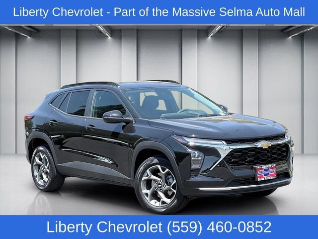 2026 Chevrolet Trax LT in Mosaic Black Metallic — front three-quarter view