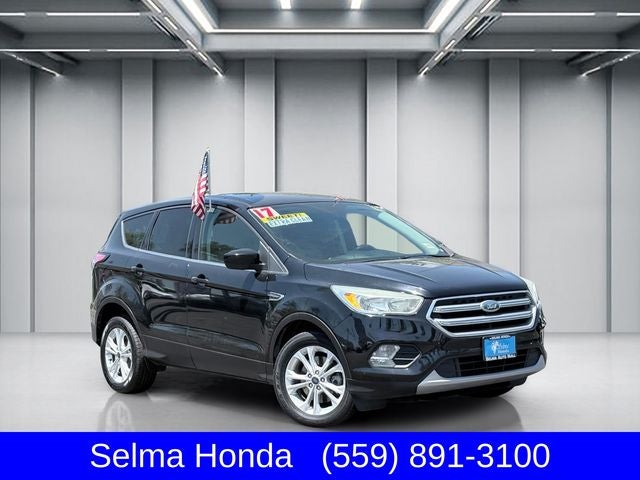 2017 Ford Escape SE in Shadow Black — front three-quarter view