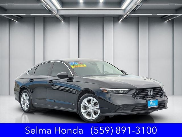 2024 Honda Accord LX in Black — front three-quarter view