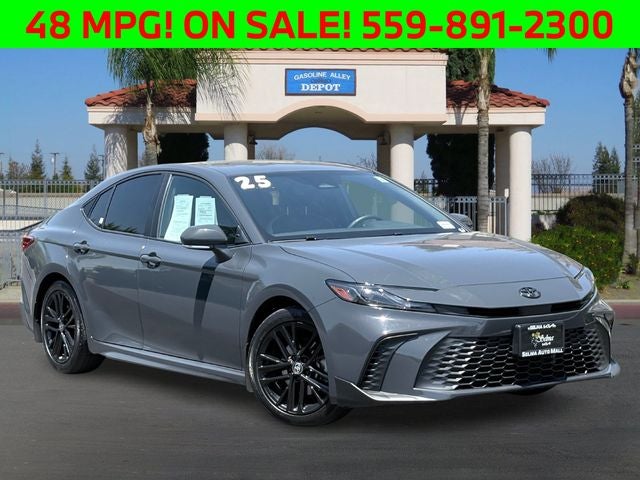 2025 Toyota Camry SE in Underground — front three-quarter view