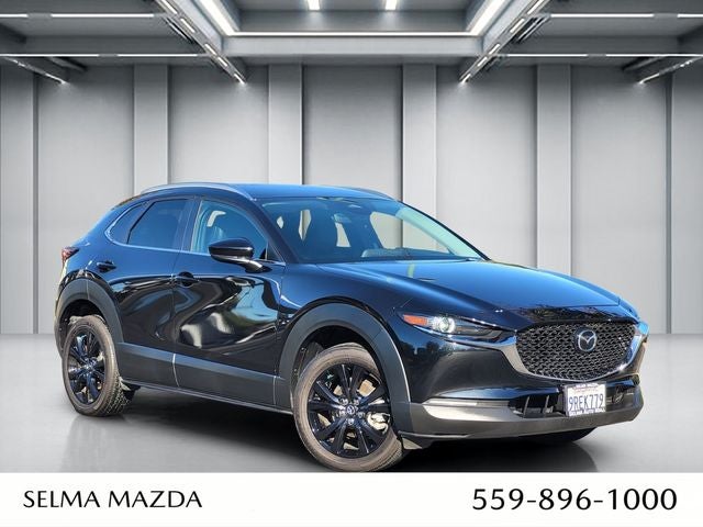 2025 Mazda Mazda CX-30 2.5 S Select Sport in Jet Black Mica — front three-quarter view