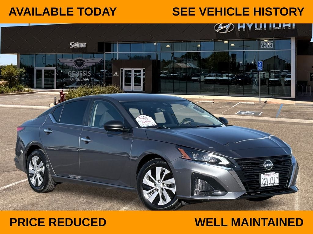 2025 Nissan Altima 2.5 S in Gun Metallic — front three-quarter view