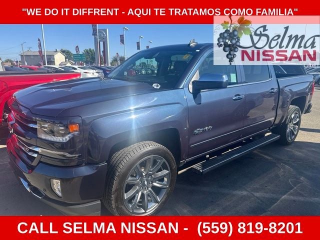 2018 Chevrolet Silverado 1500 LTZ 2LZ in Blue Metallic — front three-quarter view
