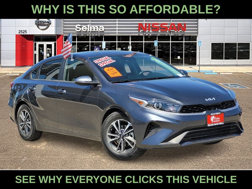 2024 Kia Forte LXS in Gray — front three-quarter view