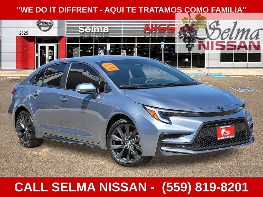 2026 Toyota Corolla XSE in Celestite — front three-quarter view